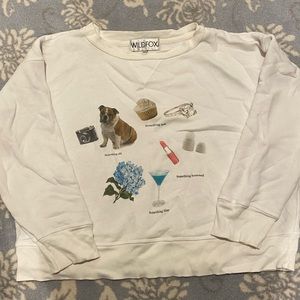 Wildfox bridal sweatshirt